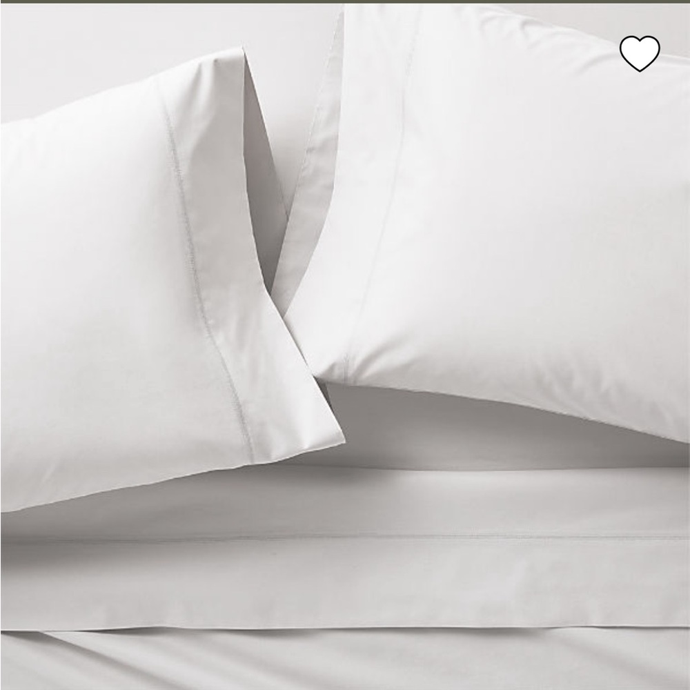 NWOT Organic Cotton Full Bed Sheets - Crate and Barrel